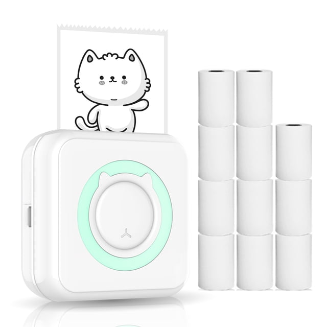 Imprimante,11 Rouleaux de Papier 57mm Compatibles avec Prise en Charge Bt avec Rouleaux de Papier 57mm avec Ios Android Rouleaux Tout-en-un 57mm Compatibles Imprimante Imprimante Portable Bt avec 11 avec 11 Papier avec I0s Android