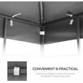 thumbnail image 4 of CoSoTower 10X10 Ft Outdoor Patio Gazebo Replacement Canopy, Double Tiered Gazebo Tent Roof Top Cover Only（Frame Not Include）, 4 of 7