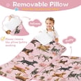 thumbnail image 3 of Dogs with Pioneer Flower Toddler Nap Mats for Kids Preschool,Sleeping Mat Bag or Kids,Toddler Sleeping Bag,Toddler Nap Mat or Daycare, 3 of 6