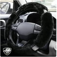 thumbnail image 5 of Auto Drive Black Fluffy Bling Steering Wheel Cover, 34061PWDI, 1.08 lbs, 5 of 10
