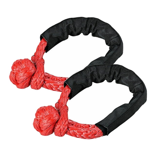 Riwesomey Paquete de 2 cuerdas de grillete de fibra sintética para coche, protección térmica profesional portátil, accesorios de correa Vehículos, repuestos y accesorios Mis