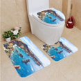 thumbnail image 1 of ABPHQTO Senderismo en Madeira Juego de alfombras de baño de 3 piezas Alfombra de baño Alfombra de contorno y tapa de inodoro, 1 of 2