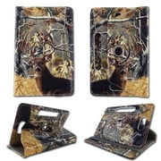 Camo tail deer folio tablet Case for LG G Pad LTE 7 inch android tablet cases 7 inch Slim fit standing protective rotating universal PU leather standing cover