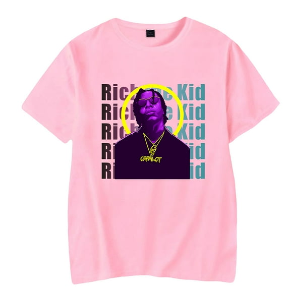 Rich the Kid Short Sleeve T-shirts Rapper Dimitri Leslie Roger Man Women Casual Streetwear