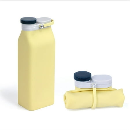 

Happon 600ml Collapsible Water Bottle 20 oz Foldable Kettle for Travel Gym Camping Hiking Yellow