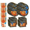Basketball Star Birthday Party Supplies Set Plates Napkins Cups Tableware Kit for 16