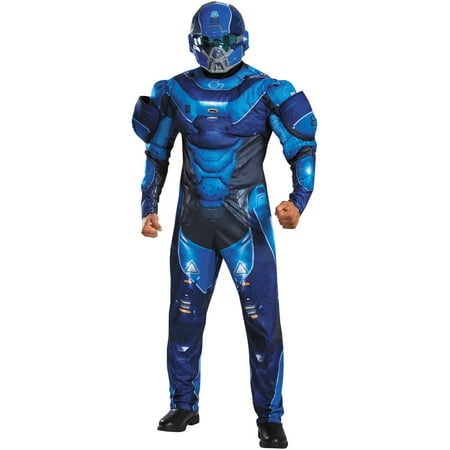 Blue Spartan Muscle Men's Adult Halloween Costume
