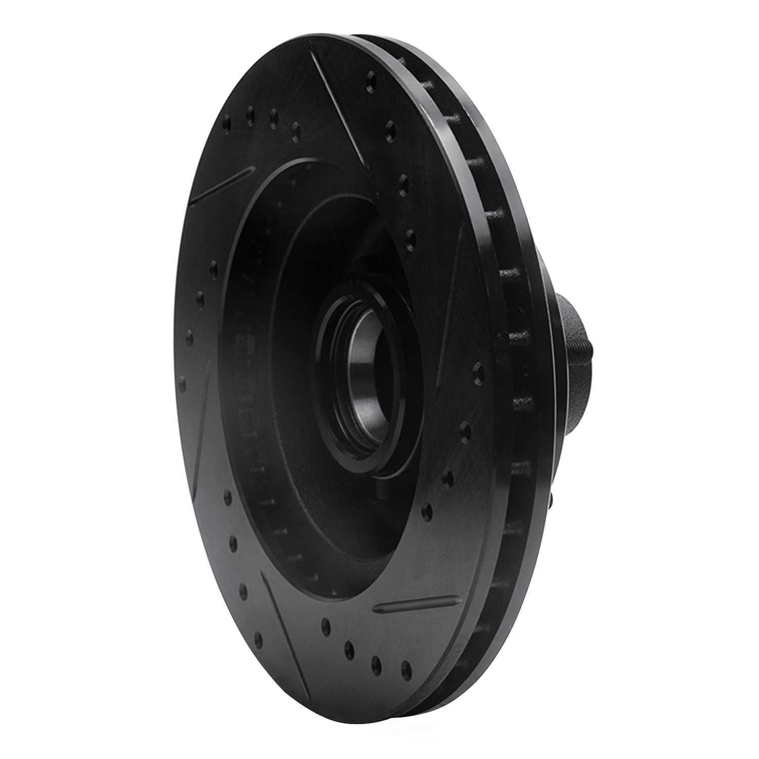 Dynamic Friction Company 633-47009L DFC Brake Rotor - Drilled And Slotted - Black