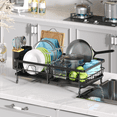 thumbnail image 2 of KK KINGRACK Dish Drying Rack, Removable Utensil Holder for Kitchen, Black, 2 of 9