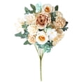 thumbnail image 2 of YardChic Artificial Peony Flowers, Fake Plastic Flowers Bulk Vase Decoration, Faux Peony Bouquet Florals Arrangements Decor for Farmhouse Home Wedding Table Centerpiece, 11.8x8.7 Inch, 2 of 9