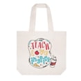 thumbnail image 2 of Bolsa de mano ELEGANTPARK Teach Love Inspire Teacher Gifts, color marfil, 2 of 7