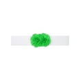 thumbnail image 1 of Cinturón elástico de doble flor de chiffon grande para mujer INSPIRE CHIC, corsé ancho elegante para vestido, 26.8x2.4 pulgadas, verde, 1 of 6