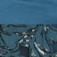 thumbnail image 4 of BCX DRESS Womens Teal Sequined Lace Floral Strapless Mini Party Fit + Flare Dress 7, 4 of 4