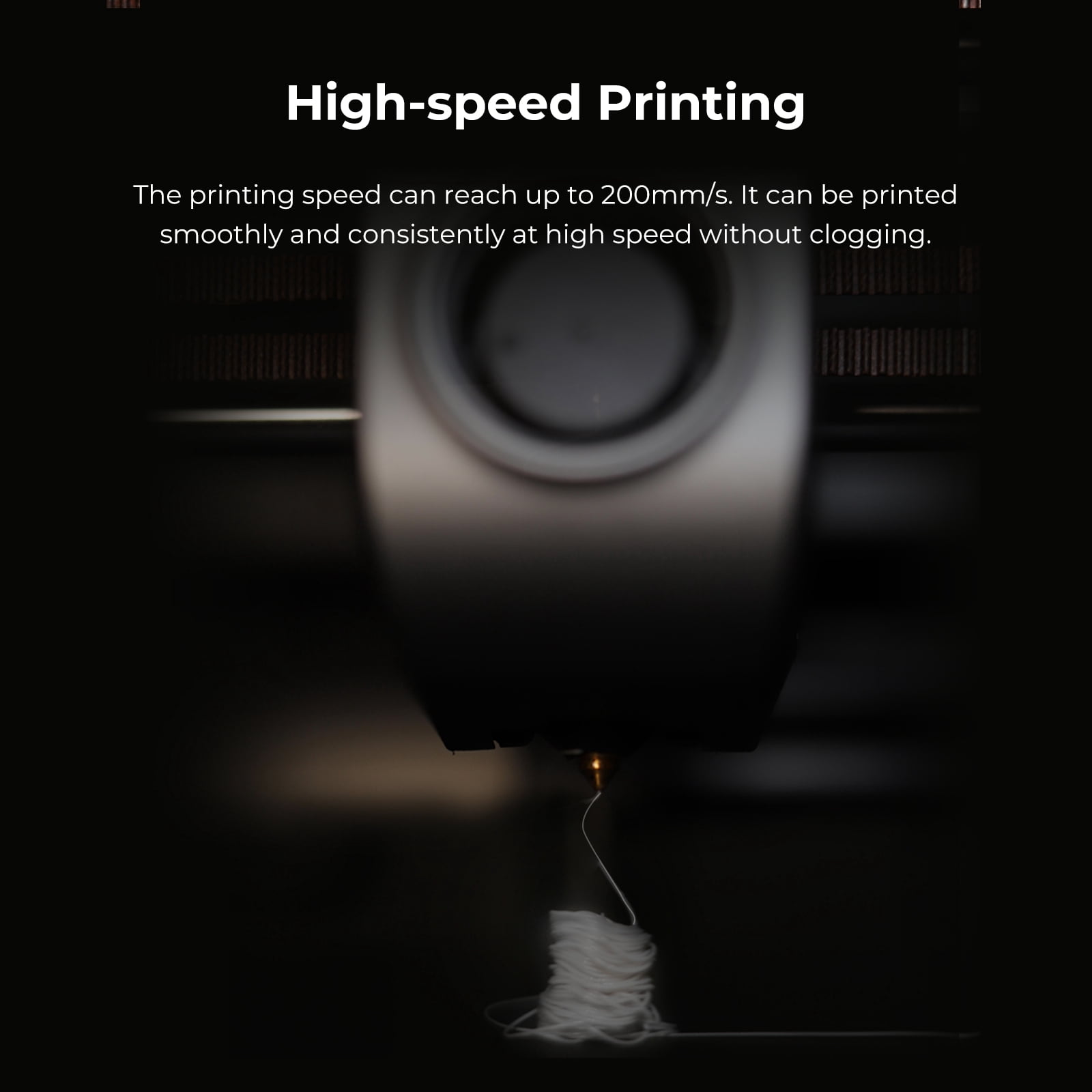 Creality HP ASA Filament 1.75mm Fused Deposition Modeling 3D Printer Filament 1KG Exceptional UV Resistance High Temperature Resistance Durable and Impact-resistant, Black