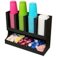 thumbnail image 2 of Coffee or Solo Cup and Lid Holder Dispenser and Condiment and Kcup coffee pod Holder Organizer, CL-TRAY4, 2 of 4