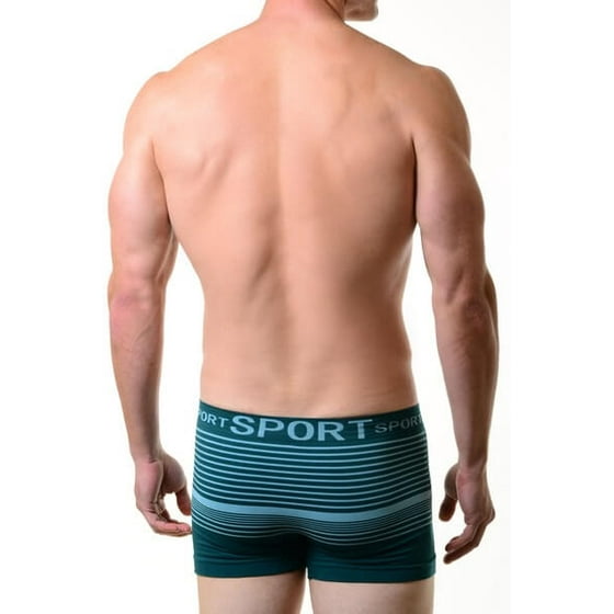 Yelete Men's Classic Nylon Seamless Boxer Briefs Underwear, King of