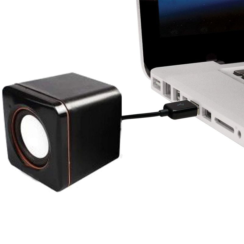 Mini Portable Compact Stereo Small Square 3.5 Mm Audio Jack Laptop