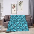 thumbnail image 7 of KLL Fleece Blanket Plush Throw Blanket Seahorse ,Soft Fuzzy Cozy Flannel Blanket for Couch Sofa Bed.(60"x50" ), 7 of 7