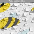 thumbnail image 5 of Honey Bee Dog Crate Cover, Graphical Flying Creatures Scattered on a Plain Back, Easy to Use Pet Kennel Cover for Medium Large Dogs, 35" x 23" x 27", Yellow Charcoal Grey, by Ambesonne, 5 of 6