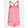 thumbnail image 6 of Joyspun Women’s Stretch Satin Cami and Shorts Pajama Set, 2-Piece, Sizes XS-3X, 6 of 6