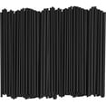 thumbnail image 1 of Nvzi 1000 Count 5 Inch Coffee & Cocktail Stirrers/Straws Disposable Plastic Sip Stir Swizzle Sticks - Black, 1 of 5