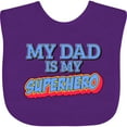 thumbnail image 3 of Inktastic My Dad is My Superhero Boys or Girls Baby Bib, 3 of 4