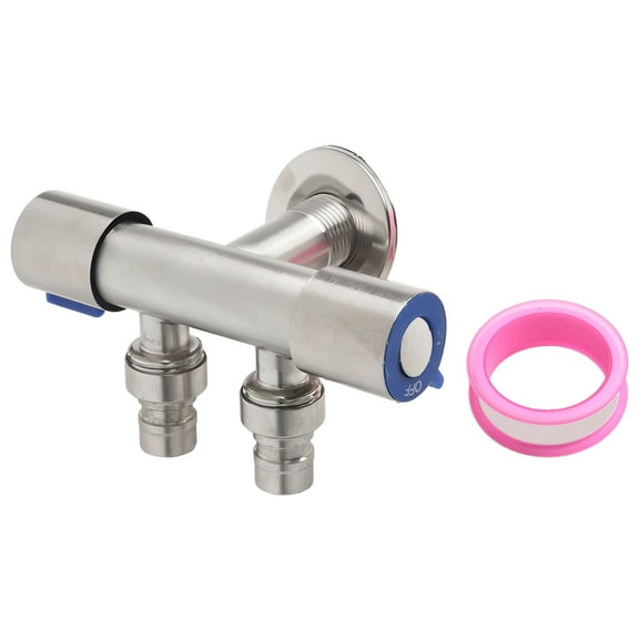 Stainless Steel Toilet 1 In 2 Out Dual Use Angle Valve Double Outlet Water Valve