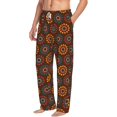 thumbnail image 2 of Uemuo 60s and 70s Aesthetic1 Pattern Men's Wide Leg Palazzo Lounge Pants with Pockets Light Weight Loose Comfy Casual Pajama Pants-Medium, 2 of 9