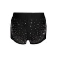 thumbnail image 4 of vastwit Girls Rhinestone Shorts Glitter Dance Ballet Tumbling Shorts Athletic Gymnastics Hot Pants Dancewear Black 8, 4 of 6