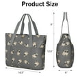 thumbnail image 3 of Tote Bag for Women - Cute Pug Puppies Shoulder Bag - Large Utility Work Duffle Bag with Zipper Handbag for Travel, Work, Sprots, 3 of 5