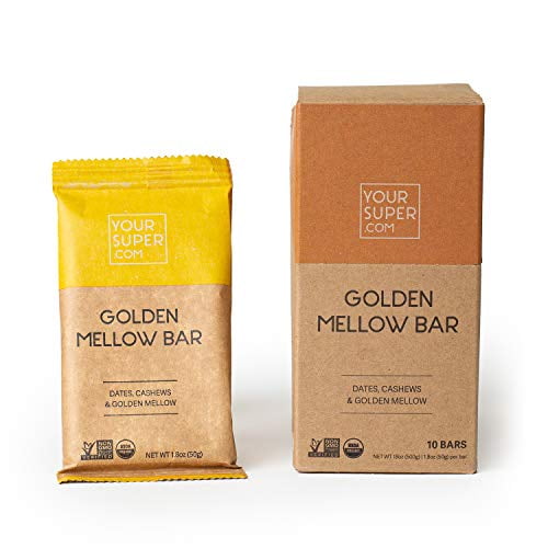 Your Super Golden Mellow Superfood Energy Bars Plant Based Snacks Vegan Breakfast And Backpacking Food Organic Gluten Free Dairy Free Snacks 10 Count Walmart Com