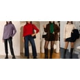 thumbnail image 4 of Anygrew Women Pullover Sweater Long Sleeve Casual Sweaters for Women Turtleneck Knit Jumper, 4 of 6