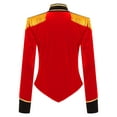 thumbnail image 5 of iixpin Womens Circus Ringmaster Jacket Costume Velvet Victorian Coat Ringleader Christmas Outfit Red L, 5 of 7