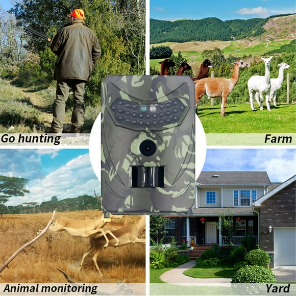 Up to 60% off Gifts Dianli PR-100 Hunting Camera 12MP Photo Trap Night Vision Tr-ail Camera 1080P Reconnoit Shop all