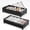 Black Wood 79cm-2 Pack, variant on KITHELP Wooden Under Bed Storage with Wheels, Rolling Under the Bed Storage Bins with Removable Lid, Metal Under Bed Drawers for Clothes and Shoes in Bedroom or Living Room(Black Wood-1pack)