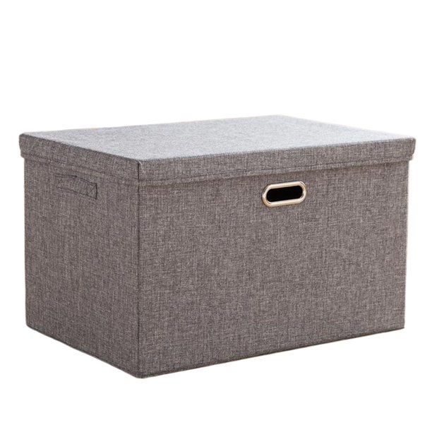 Caja Almacenamiento Plegable Tela Con Tapa Gran Ropa para El Organizador