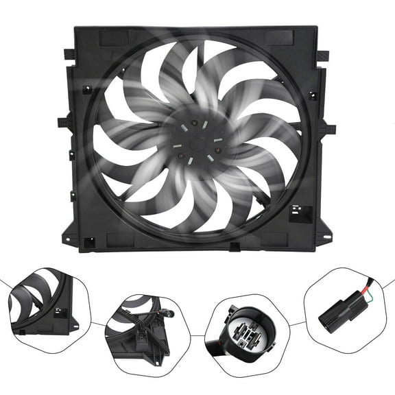 Miumaeov Radiator Cooling Fan Assembly 84188461 for Chevrolet Colorado GMC Canyon 3.6L 2015-2022