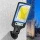 thumbnail image 5 of Luces solares para exteriores con sensor de movimiento | 3 modos | Luces de seguridad de pared LED con energía solar | IP65 a prueba de agua | Mando a distancia | Ideal para cerca, patio, jardín, 5 of 7