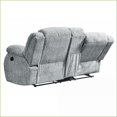 thumbnail image 2 of Light Gray 2-Piece Manual Reclining Sofa & Loveseat – 100% Polyester with Padded Chaise for Living Room | Gray | Fabric | Pillow Top Arms, 2 of 8