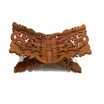 Prayer Book Holder Stand Rihal Rehal Rail Wooden Carved Gift 15.5"x7"