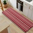 thumbnail image 5 of Red Christmas Folk Pattern Kitchen Rug Mat,Kitchen Runner Rugs Non Skid Washable,Decorative Kitchen Floor Mats for Kitchen,Sink,Laundry,17"x47.2", 5 of 7