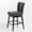 Dark Charcoal/Dark Brown, variant on GDF Studio Cleo Contemporary Upholstered 27.5 Inch Swivel Counter Stool, Dark Charcoal Fabric and Dark Brown