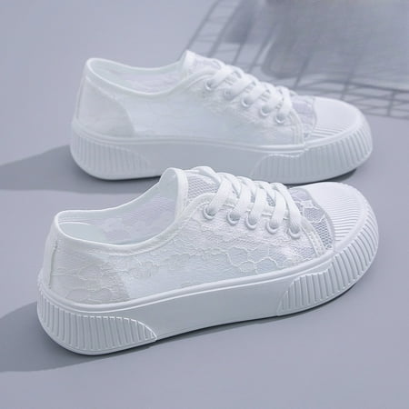 

Ins Lace Breathable White Shoes Women‘s 2024 Summer New Korean Style Women‘s Mesh Shoes for Students Shoes
