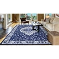 thumbnail image 4 of Pearl Heriz Navy 3 ft. x 5 ft. Medallion Area Rug, 4 of 4
