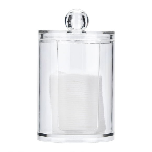 Makeup Cotton Organizer Box,Round Clear Acrylic Makeup Acrylic Swabs Box Swabs Round Box Rapid Response