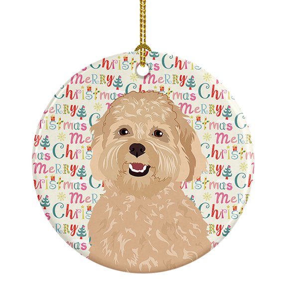 Doodle Fawn #1 Christmas Ceramic Ornament 2.8 in x 2.8 in