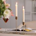 thumbnail image 4 of Gold Metal Candlestick Holders  Taper Decorative Candle Stand, 4 of 4