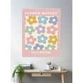 thumbnail image 2 of Flower Market Pastel Art Poster Wall Art, Modern Wall Decor, 24x36 UNFRAMED, 2 of 3