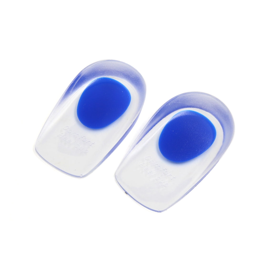 1 Pair Self Adhesive Gel Silicone Insoles Heel Cup Massage Cushions