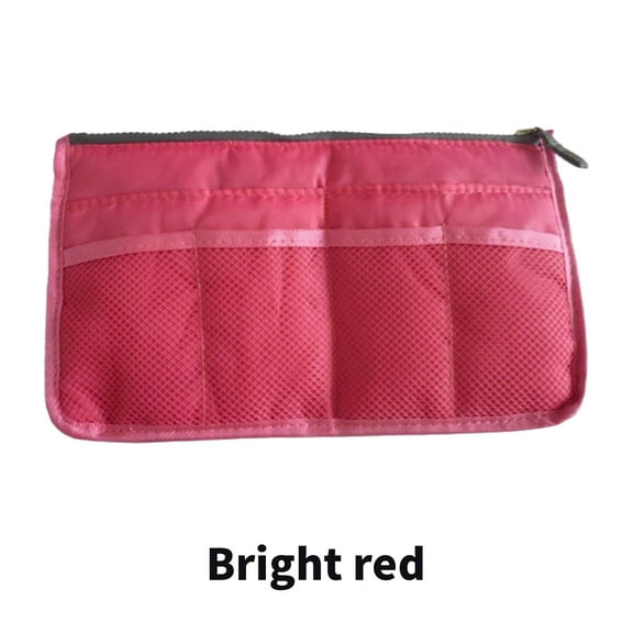 CCOCC Purse Organizer Insert,Pvc Material Purse Insert Organizer,Spacious Handbag Organizer,Bright Red